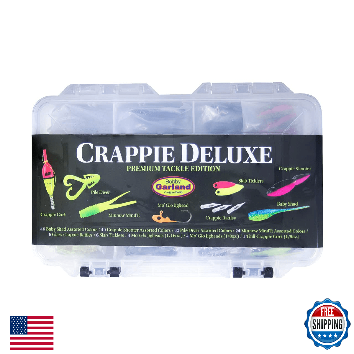 Bobby Garland Crappie Deluxe Kit BG-KIT1 Multi One Size Lure Jig Fishing Kit - Image 1