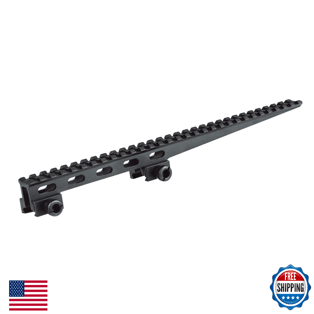 Lion Gears BridgeMount Picatinny Cantilever 1" Riser Mount 12" Long 30 Slots - Image 1