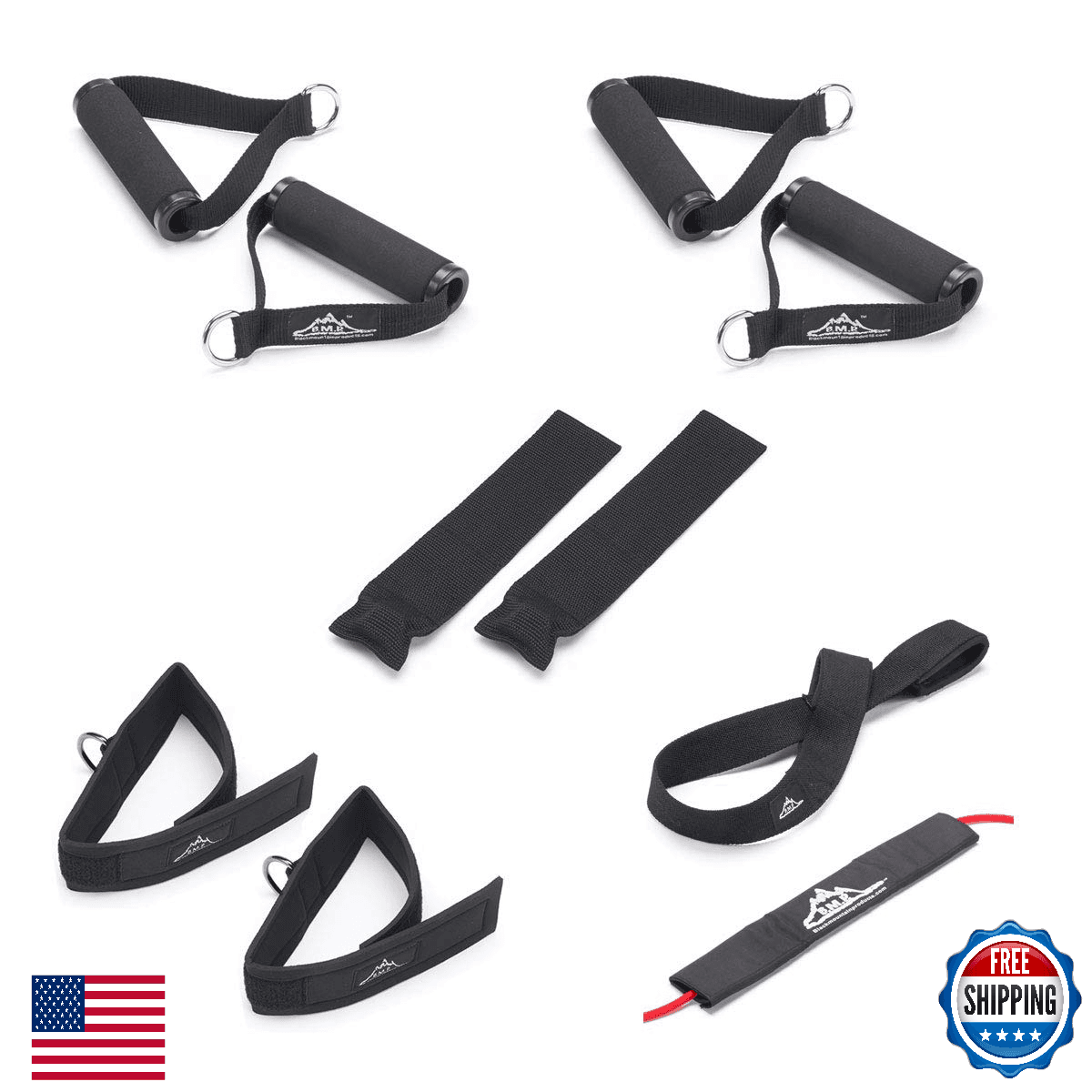 Professional Resistance Band Accessory Kit For Exercise Bands (7-Piece Set) - Image 1