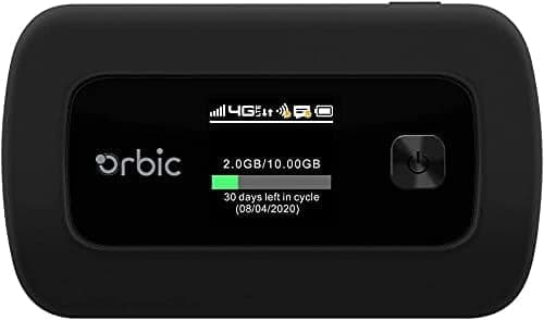 Orbic Speed (RC400L) 4G LTE Mobile Hotspot Router | Unlocked | Black - Image 1
