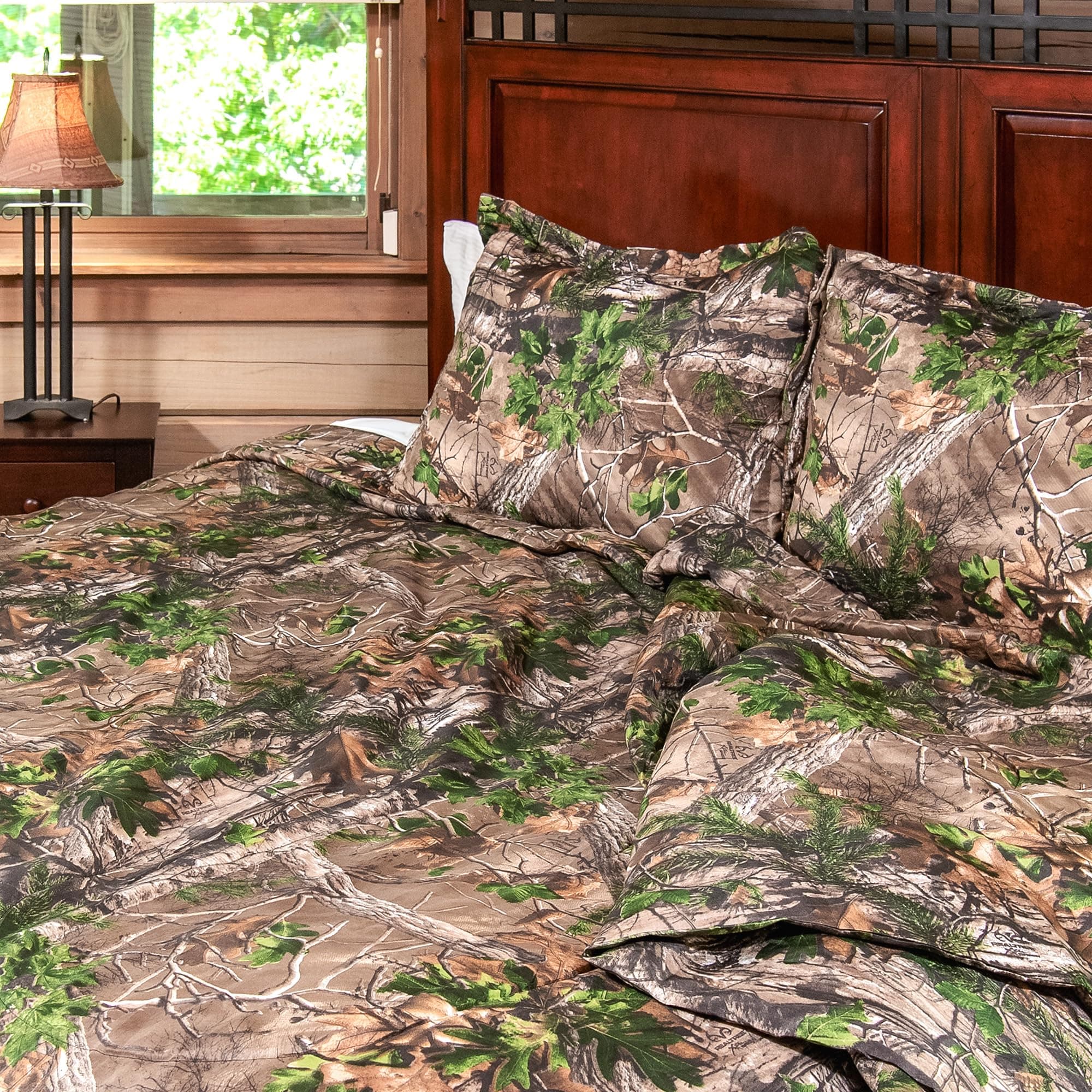 Northwest Realtree Full/Queen Comforter & 2 Sham Set, All Seasons, Camo - Image 1