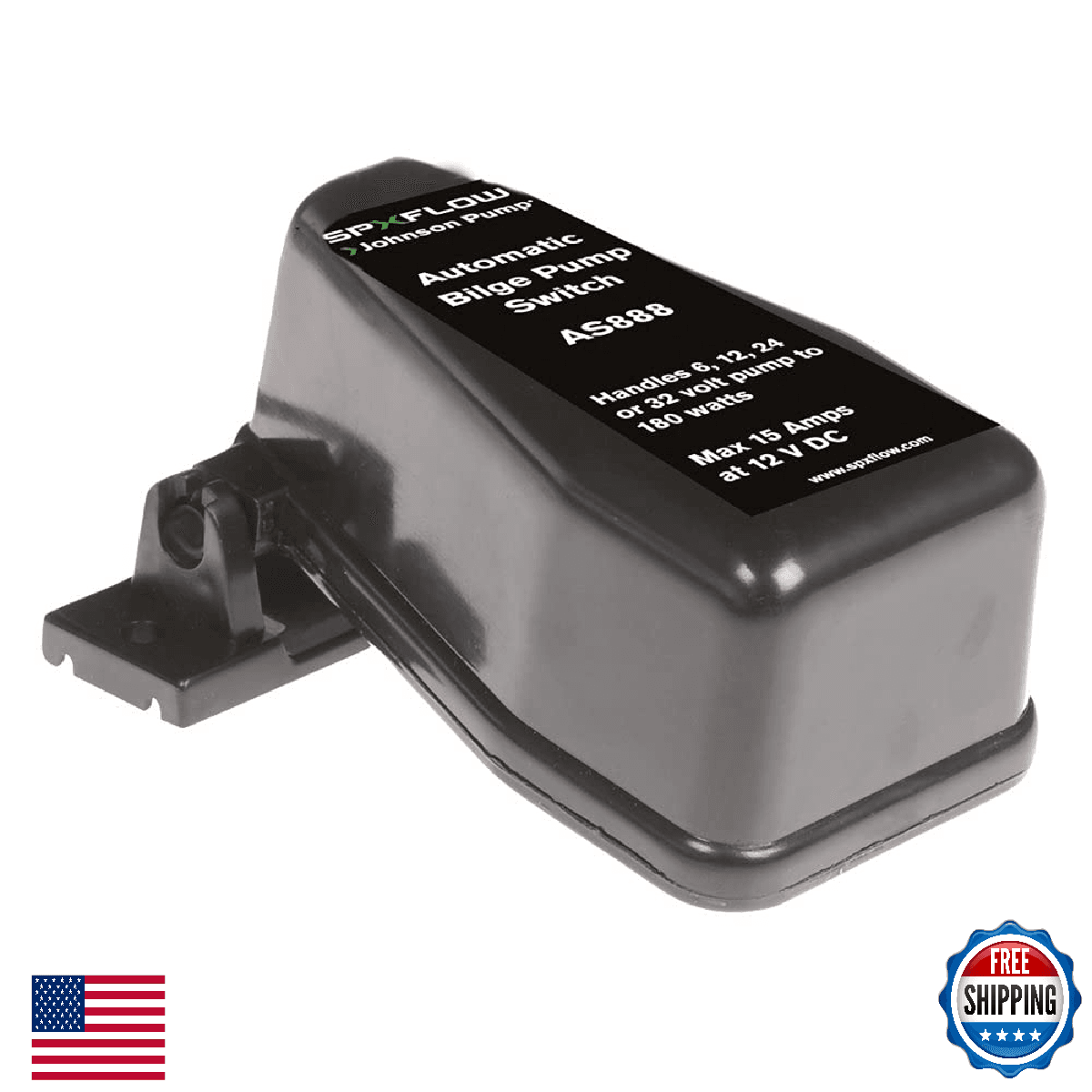 Johnson Pump 26014 AS888 Automatic Float Switch - Mechanical, 15A Max - Image 1
