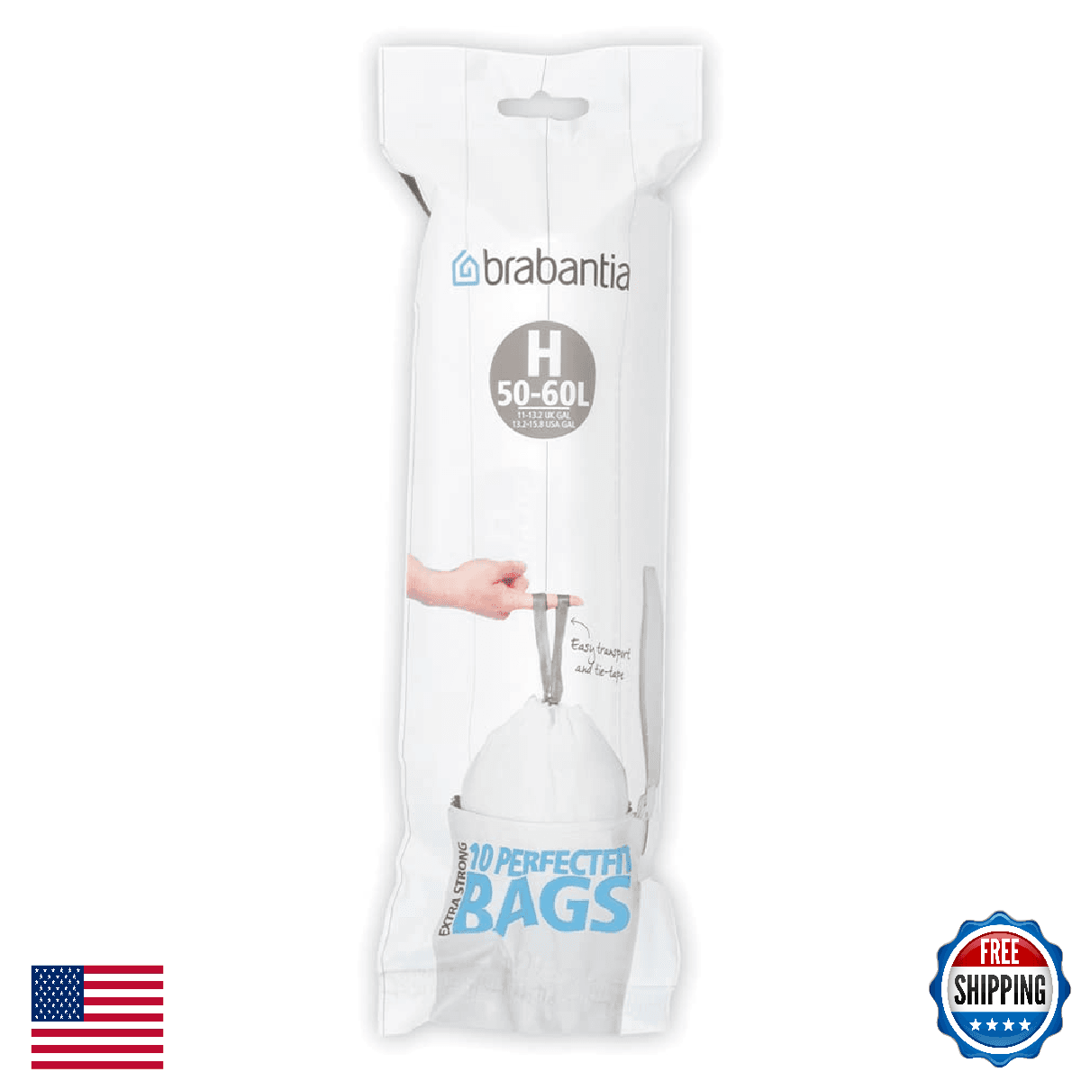 Brabantia 375705 Bin Liners Dispenser Pack, 40/50-Liter - Image 1