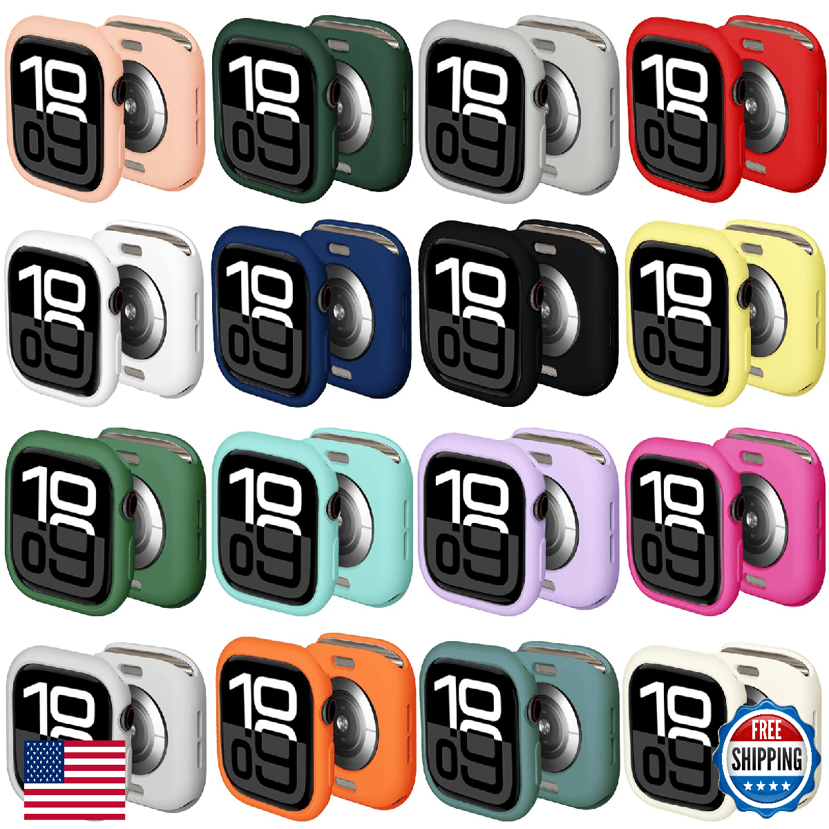 Compatible with Apple Watch Series 11 (2025) Series 10 46mm 42mm Shockproof TPU - Image 1