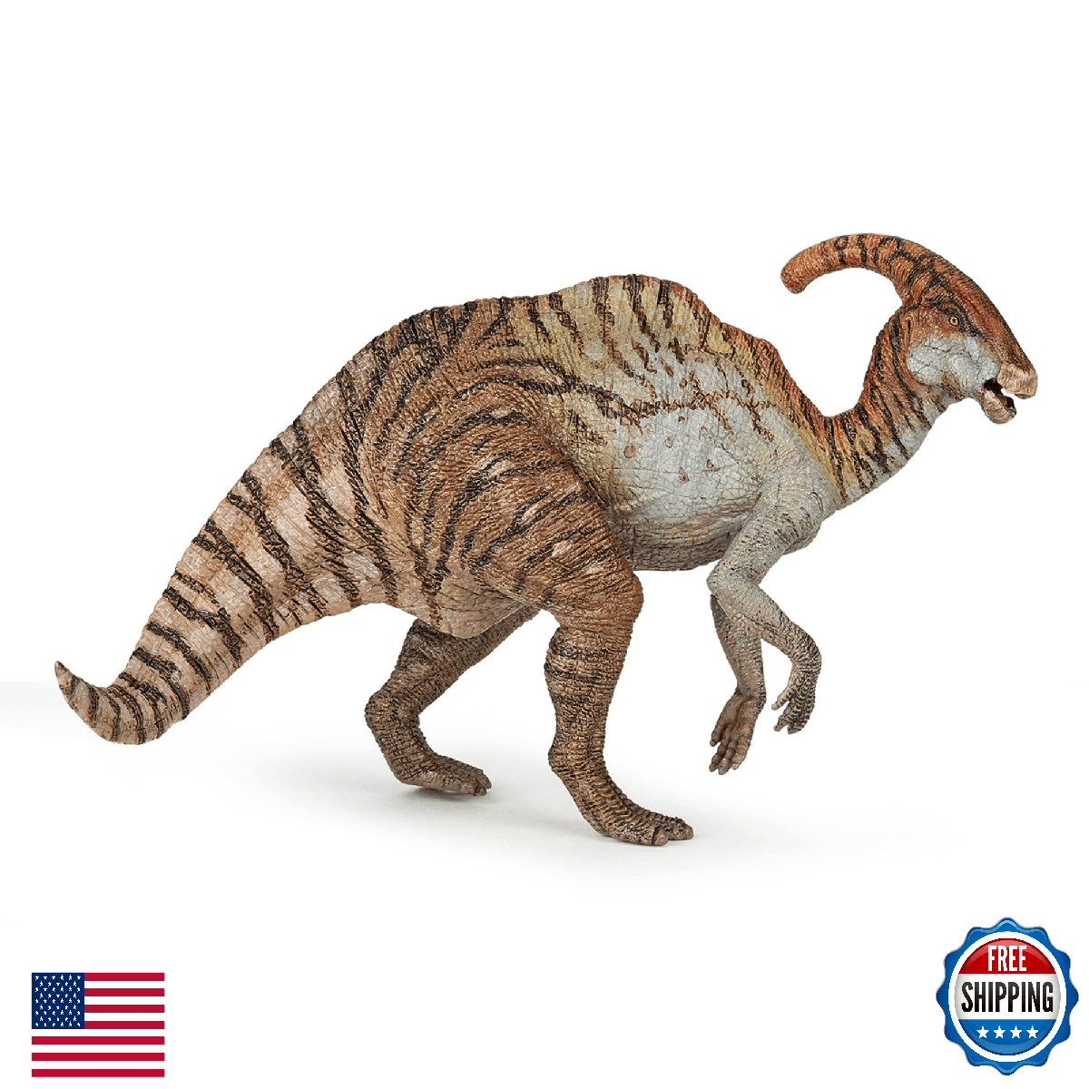PAPO - Parasaurolophus - Realistic Figurine - for Ages 3+ - Dinosaurs Collection - Image 1