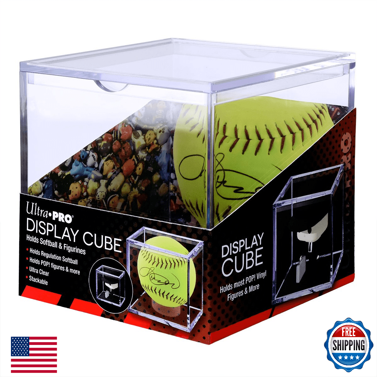Ultra Pro Softball Display Cube Holder for Funko Pop! & Small Collectibles - Image 1