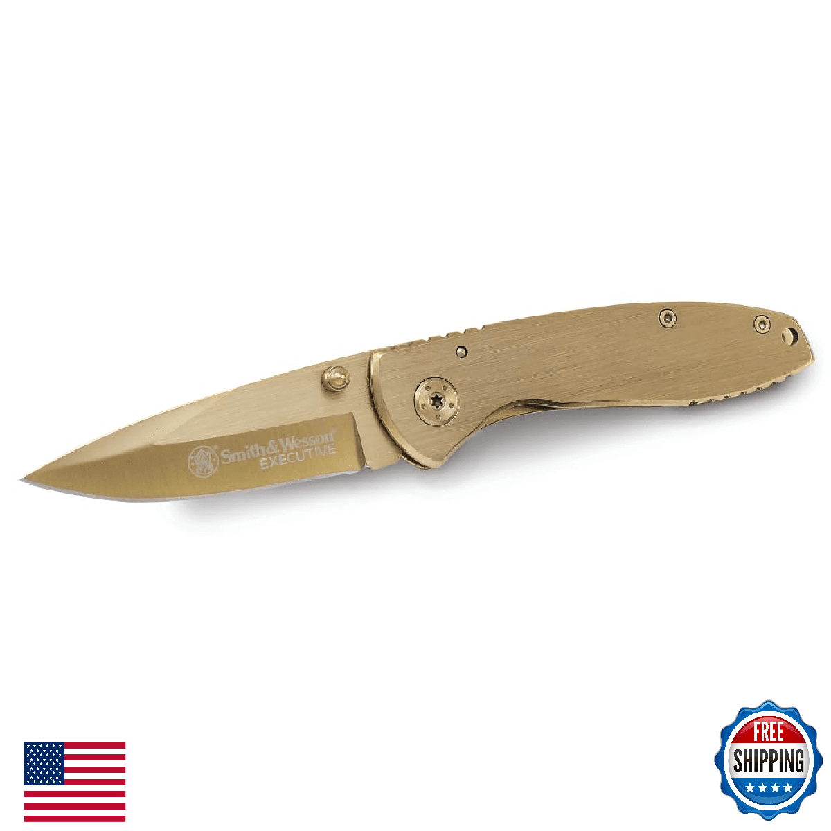 Smith & Wesson Executive CK110GL 6.8in High Carbon S.S. Folding Knife - Image 1