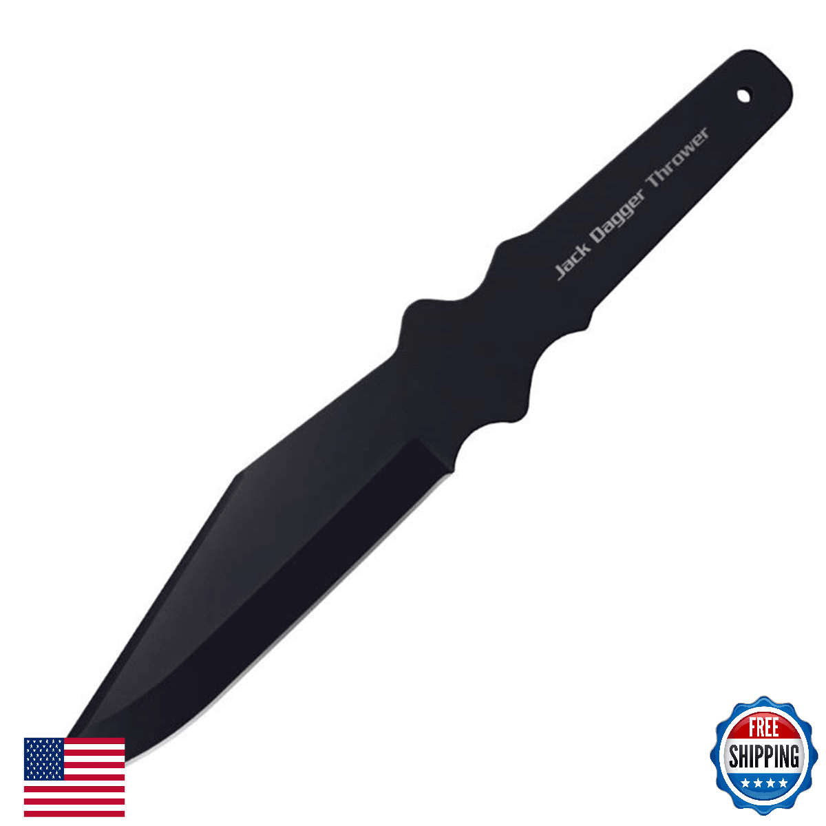 Cold Steel 80TJDZ Jack Dagger Thrower Knife - 1055 Carbon Steel Bowie Style - Image 1