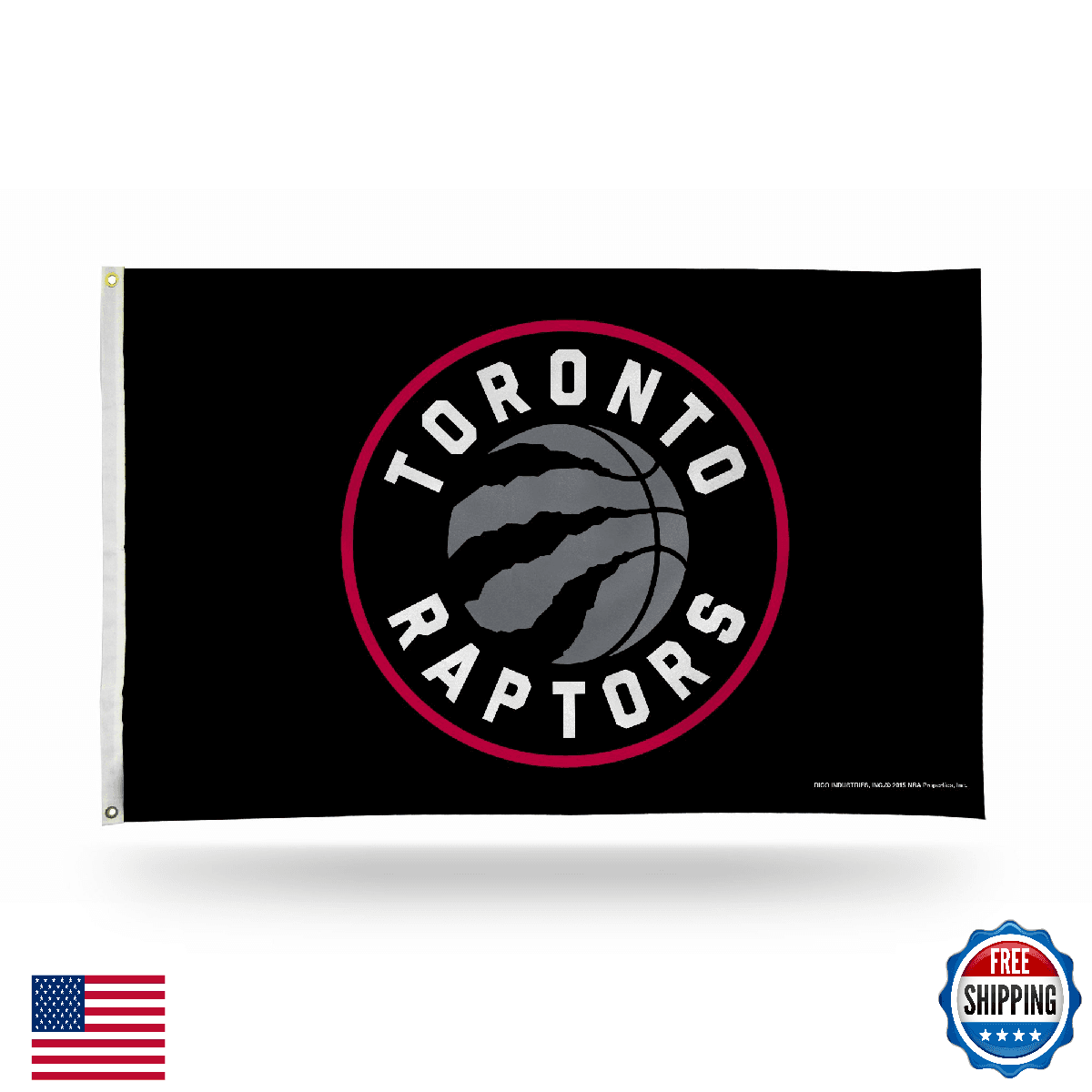 Rico Industries NBA 3x5ft Single-Sided Banner Flag w/ Grommets, Team Colors - Image 1