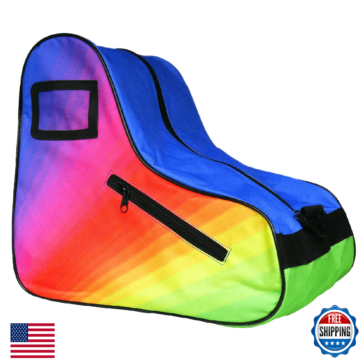 Epic Skates Rainbow Limited Edition Roller Skate Bag - Durable, Padded Strap - Image 1