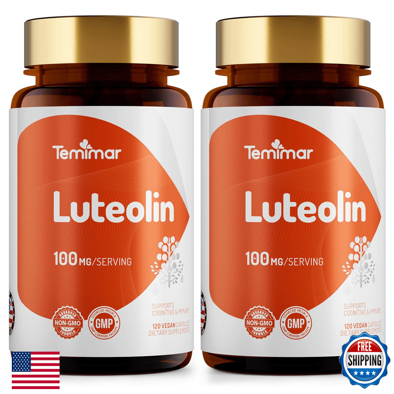 Temimar Luteolin 100Mg Flavonoids Supplements For Brain Health Support Luteolin - Image 1
