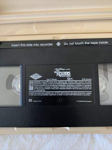 The Rescuers Down Under (VHS, 1990) RARE Black Diamond The Classics Walt Disney - Thumbnail 5