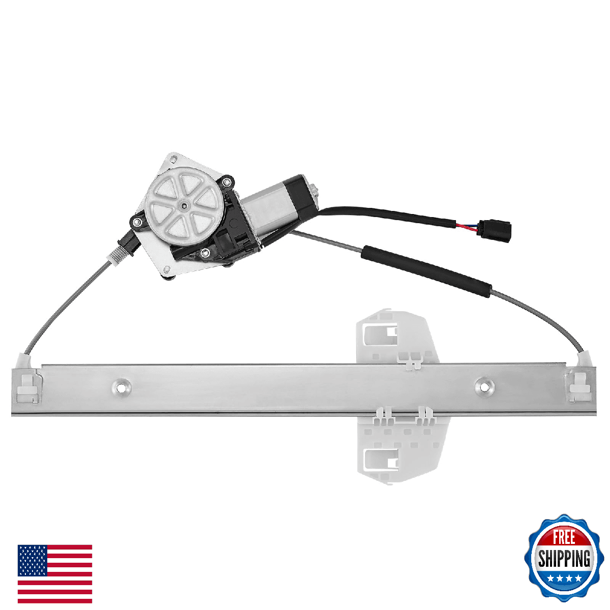BDFHYK 748-912 Power Window Regulator w/ Motor Front Left for 07-18 Wrangler - Image 1