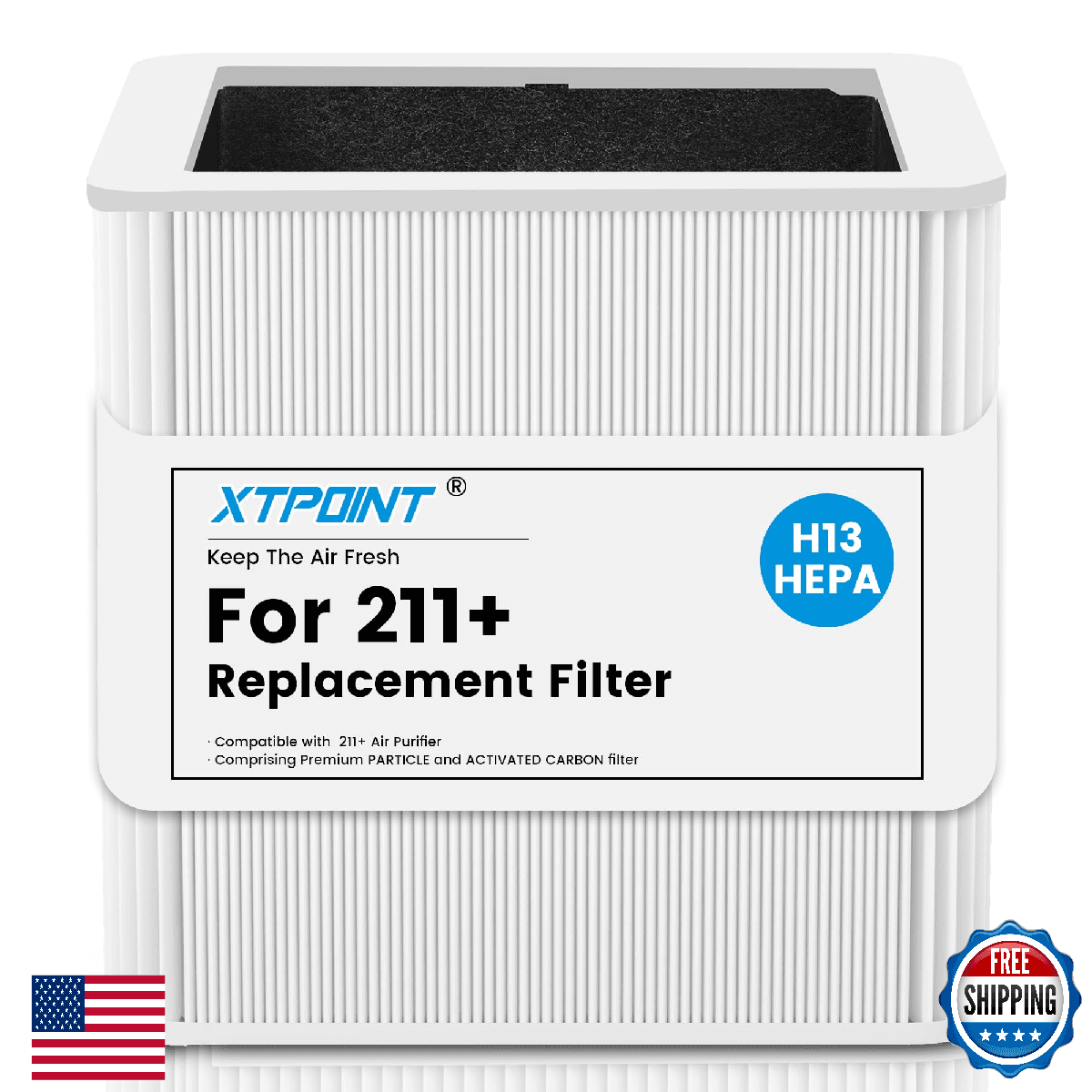 Blue Pure 211+ Replacement Filter 2 Pack Compatible with Blue Pure Air Purifier - Image 1