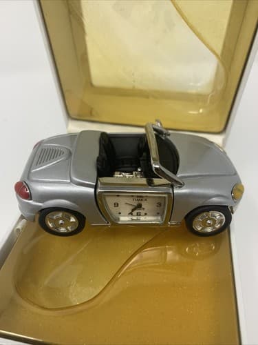 Timex Sports Car Convertible Miniature Clock Vtg New🔥A13 - Thumbnail 4