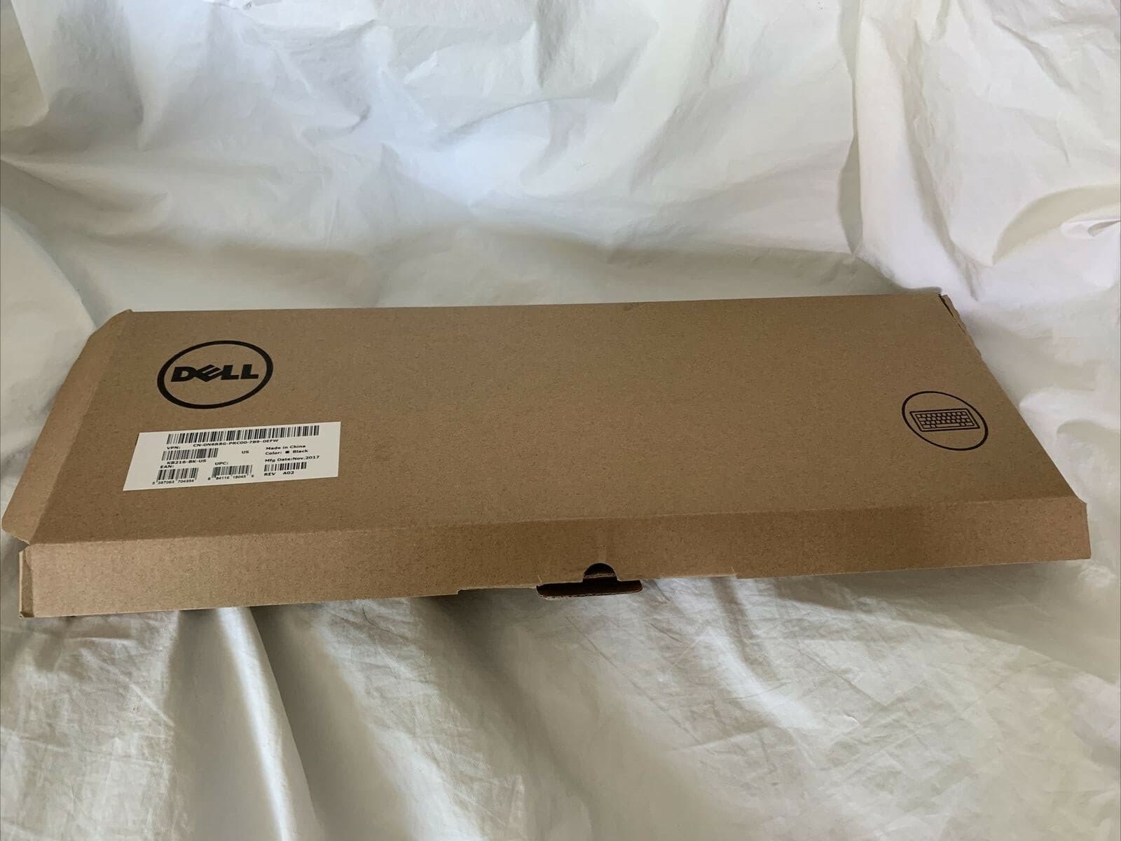 Dell USB Desktop Keyboard KB216-BK-US Black Slim Wired New in Box Genuine 🔥🔥A8 - Image 1