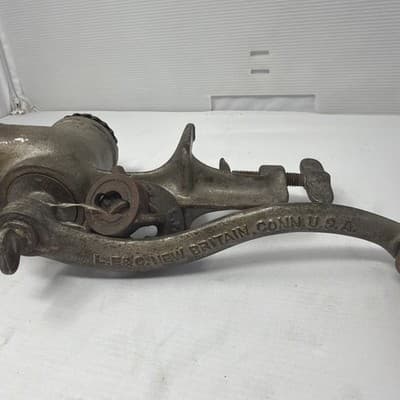 Vintage Universal No. 1 Meat Grinder L.F.&C. Cast Iron Crank Clamp USA (A9) - Thumbnail 6