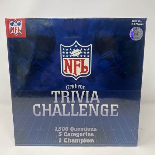 NFL Gridiron Trivia Challenge Sports Football Question Board Game - New Sealed
