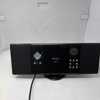 Jensen JMC-180 Wall Mountable CD Player AM/FM Radio Stereo System Black TESTED - Image 1