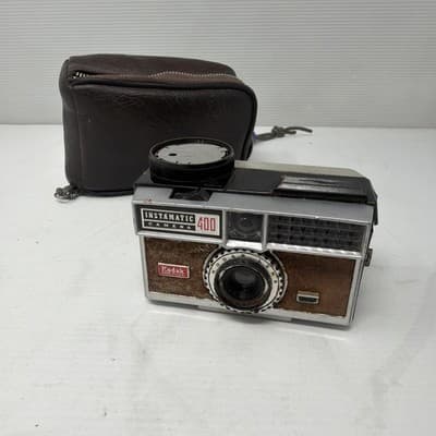 Vintage 1960s Kodak Instamatic 400 Camera Rare Spring Motor Drive Untested (A11) - Image 1