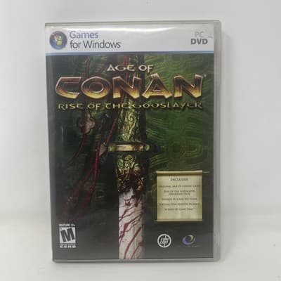 Video Game PC Age of Conan Rise of the Godslayer w/ expansion pack & Puma 3 disc - Image 1