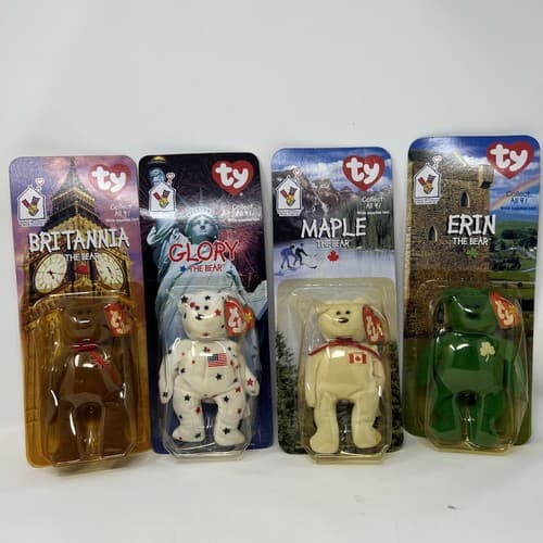 Ty McDonalds Teenie Beanie 1999 Britannia, Glory, Maple, And Erin The Bears - Image 1