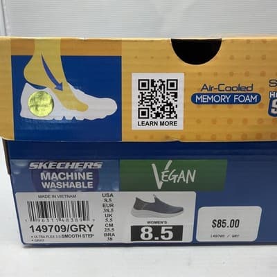 WOMEN'S SKECHERS 149709/GRY SEAGER BELIVE SLIP INS SHOES - Thumbnail 4