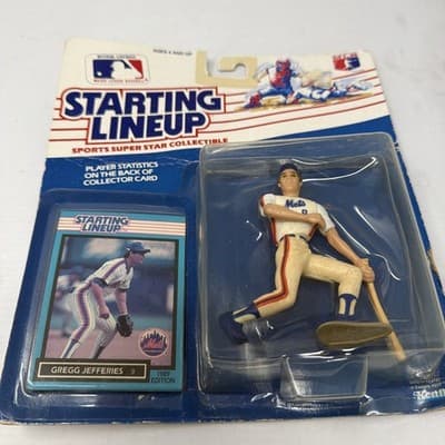 1989 GREGG JEFFERIES NY Mets Starting Lineup MLB Baseball NIP (A3) - Thumbnail 2