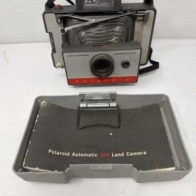 VINTAGE POLAROID LAND CAMERA AUTOMATIC 104 (A9) - Thumbnail 2