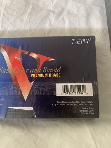 🔥2 Sealed Blank Sony 6 Hour VHS Tapes T-120 Brand New🔥A9 - Thumbnail 3