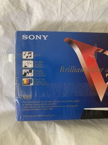🔥2 Sealed Blank Sony 6 Hour VHS Tapes T-120 Brand New🔥A9 - Thumbnail 4