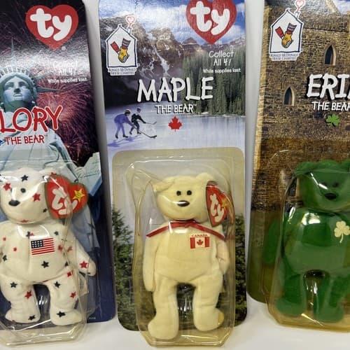 Ty McDonalds Teenie Beanie 1999 Britannia, Glory, Maple, And Erin The Bears - Thumbnail 6