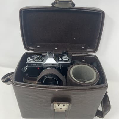 VERY CLEAN Minolta XG1 35mm SLR Camera with MD 45mm f/2 2 Lens Untested - Thumbnail 15