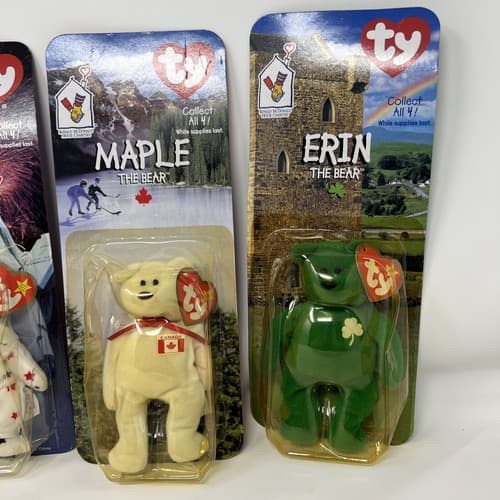 Ty McDonalds Teenie Beanie 1999 Britannia, Glory, Maple, And Erin The Bears - Thumbnail 2