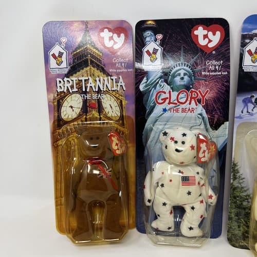 Ty McDonalds Teenie Beanie 1999 Britannia, Glory, Maple, And Erin The Bears - Thumbnail 3