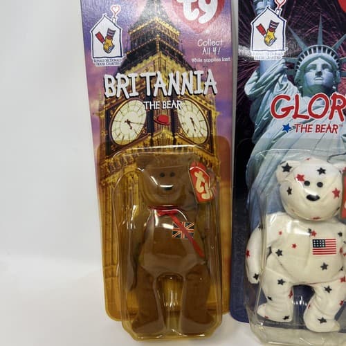 Ty McDonalds Teenie Beanie 1999 Britannia, Glory, Maple, And Erin The Bears - Thumbnail 4
