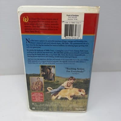 Old Yeller (VHS, 1998, Clam Shell) Brand New Factory Sealed Walt Disney (A20) - Thumbnail 4