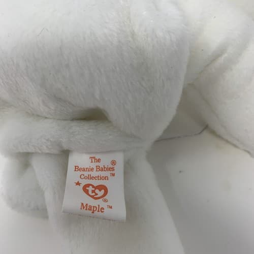 Ty Beanie B Maple The Bear Canadian Flag Canada Mini 1993 RARE ERROR TAGS (A1) - Thumbnail 5