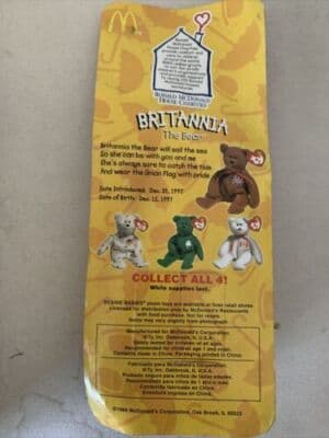 ty beanie babies britannia the bearA3 - Thumbnail 2