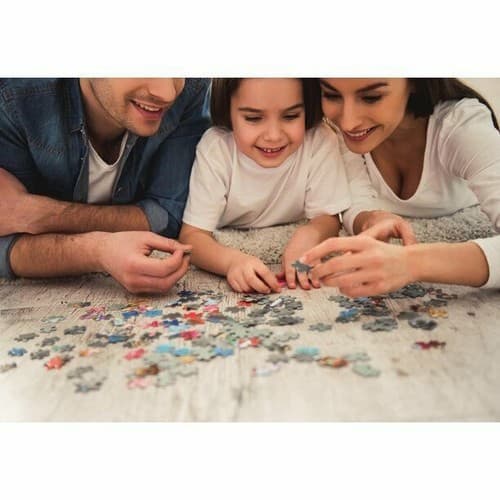 Hao Xiang 1000 Piece Puzzle for Adults Kids – Jigsaw Puzzle Snow Night Aurora - Thumbnail 3