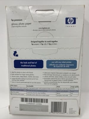 HP Premium 4x6 Inkjet Glossy Photo Paper 100 Sheets, NEW, sealed - Thumbnail 2