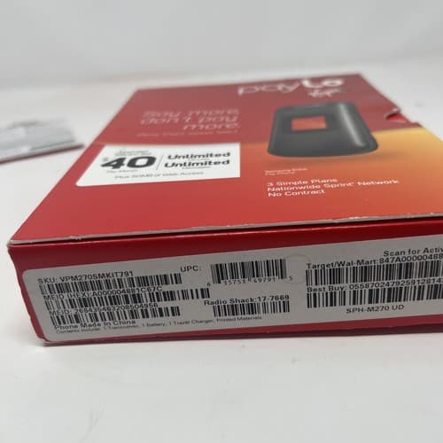 Samsung Entro SPH-M270 - Black (Virgin Mobile) Cellular Flip Phone (A7) - Thumbnail 7