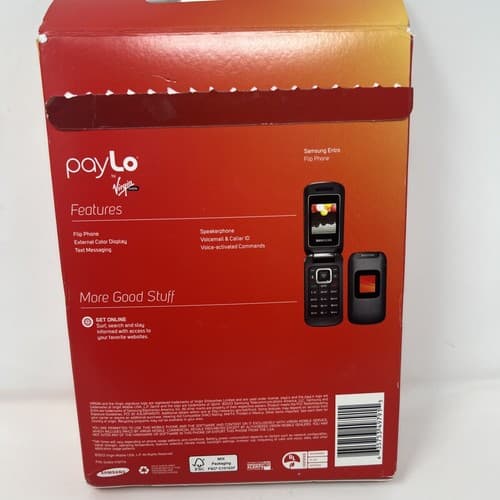 Samsung Entro SPH-M270 - Black (Virgin Mobile) Cellular Flip Phone (A7) - Thumbnail 5