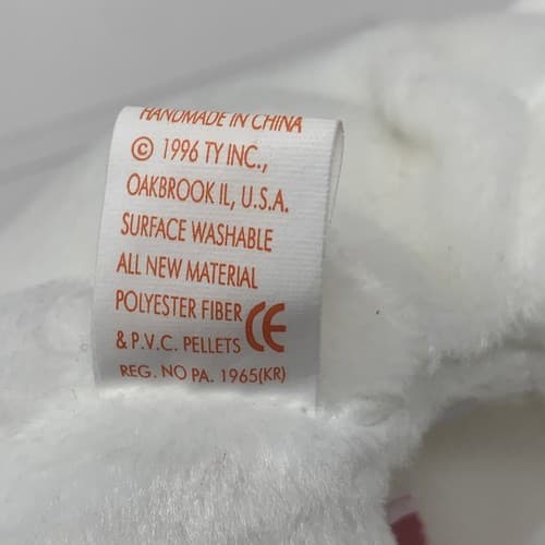 Ty Beanie B Maple The Bear Canadian Flag Canada Mini 1993 RARE ERROR TAGS (A1) - Thumbnail 7