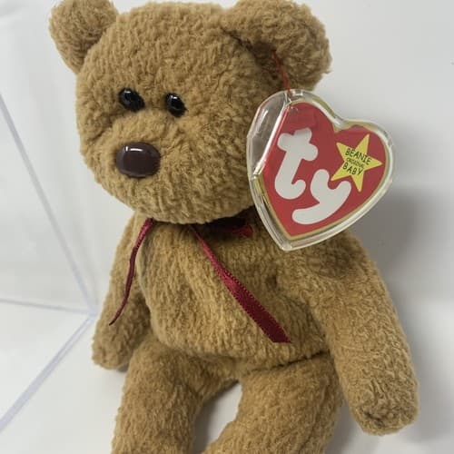 Original ty Curly TY Beanie Baby - Rare with many Errors (Ex Condition) (A3) - Thumbnail 3