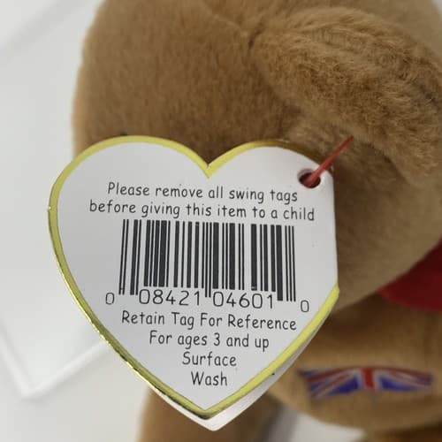 SUPER RARE UK Exclusive 1997 Britannia Beanie Baby Indonesia/ERRORS (A3) - Thumbnail 9
