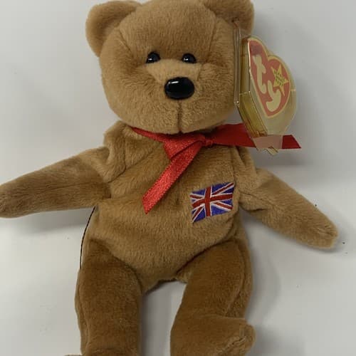 SUPER RARE UK Exclusive 1997 Britannia Beanie Baby Indonesia/ERRORS (A3) - Thumbnail 3
