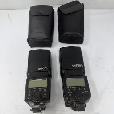x2 CANON 580EX / 580EX II SPEEDLITE - Shoe Mount For fix/parts (A11)