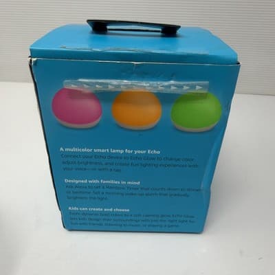 Amazon Echo Glow Multicolor Smart Lamp for Kids Alexa Compatible, White - Thumbnail 4