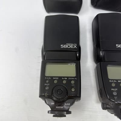 x2 CANON 580EX / 580EX II SPEEDLITE - Shoe Mount For fix/parts (A11) - Thumbnail 2